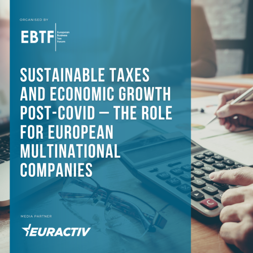 Sustainable taxes & economic growth post-Covid – The role for European MNCs